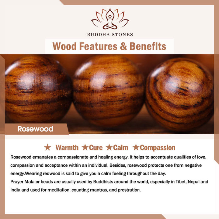 Buddha Stones Chiński Zodiak Palisander Ebony Miedź Moneta PiXiu Rzeźbiona Bransoletka Ciepło