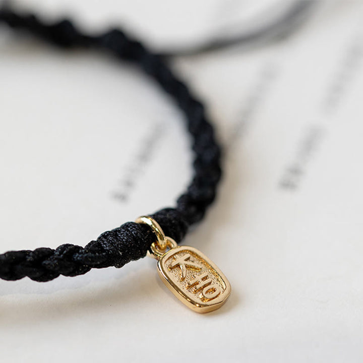 Bransoletka z okrągłym paskiem Peace Buckle z Buddha Stones i chalcedonem