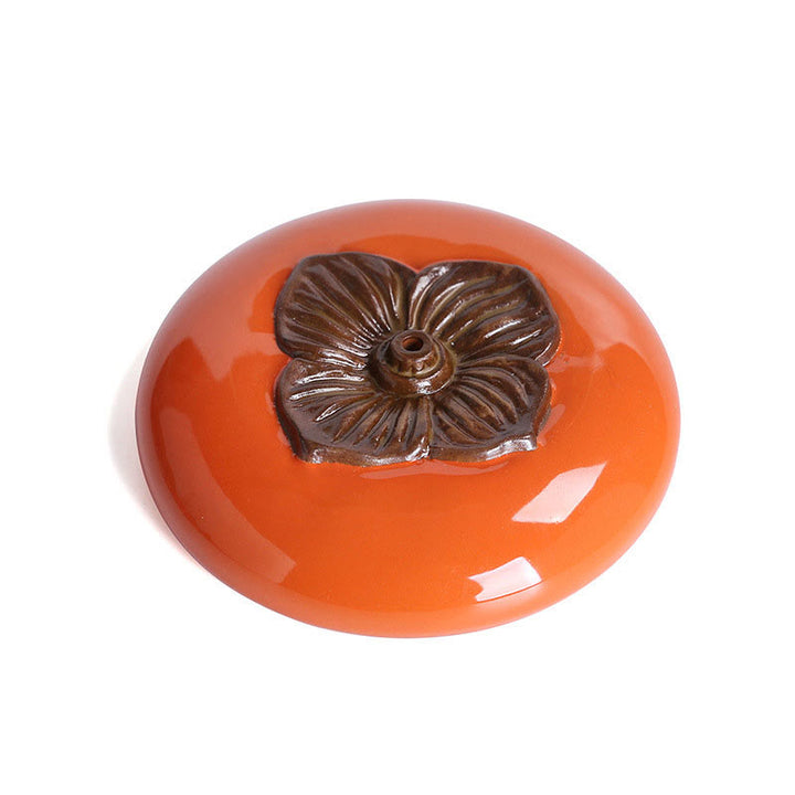 Kadzielnica ceramiczna Persimmon Meditation Healing Incense Burner Uchwyty na kadzidełka