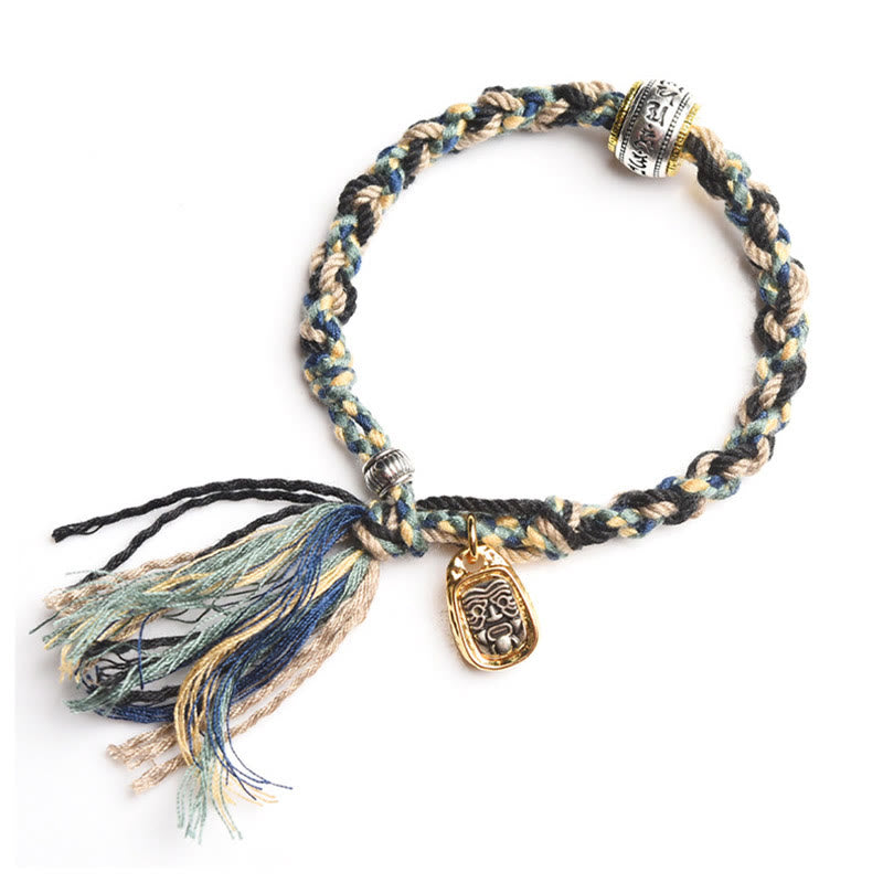 Buddha Stones Zakiram Bogini Bogactwa Om Mani Padme Hum Pokój Bransoletka Ręcznie Robiona