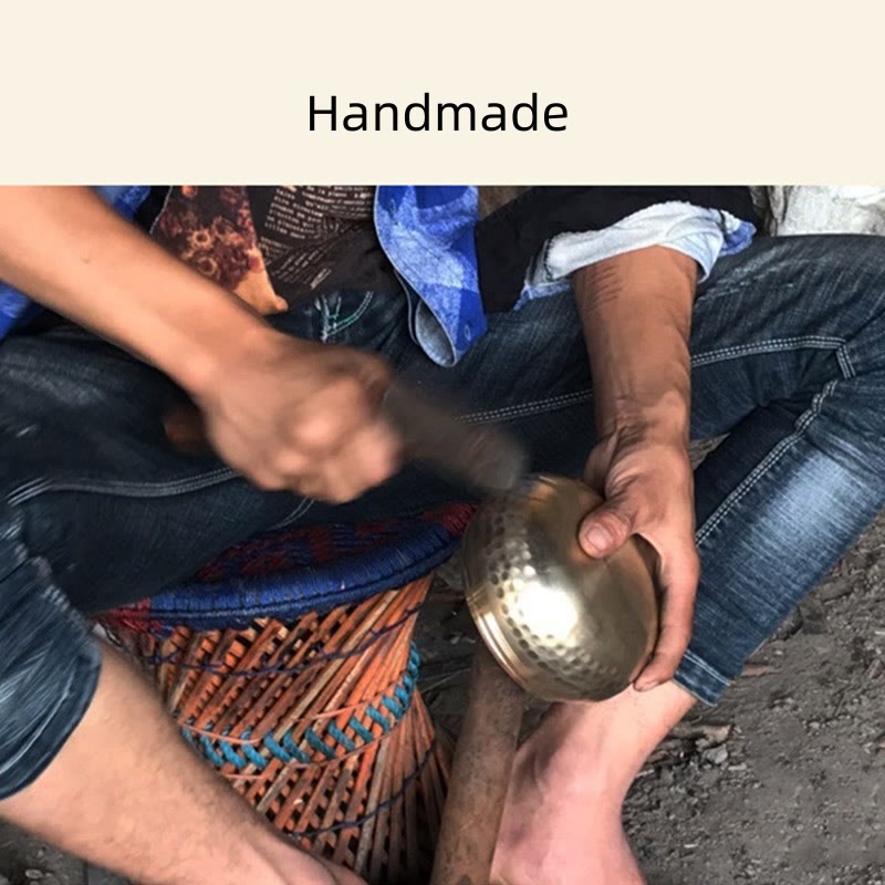 Buddha Stones Tybetańska misa dźwiękowa do medytacji, ręcznie robiona do uzdrawiania i uważności, zestaw mis śpiewających