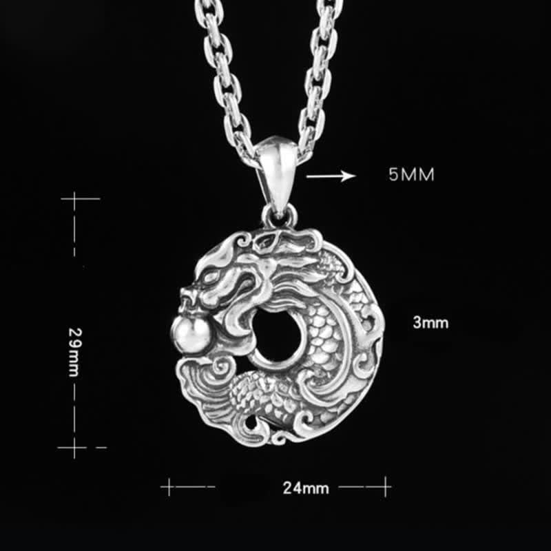 Buddha Stones Koi Ryba Smok Pokój Klamra Bogactwo Naszyjnik Wisiorek - image 14