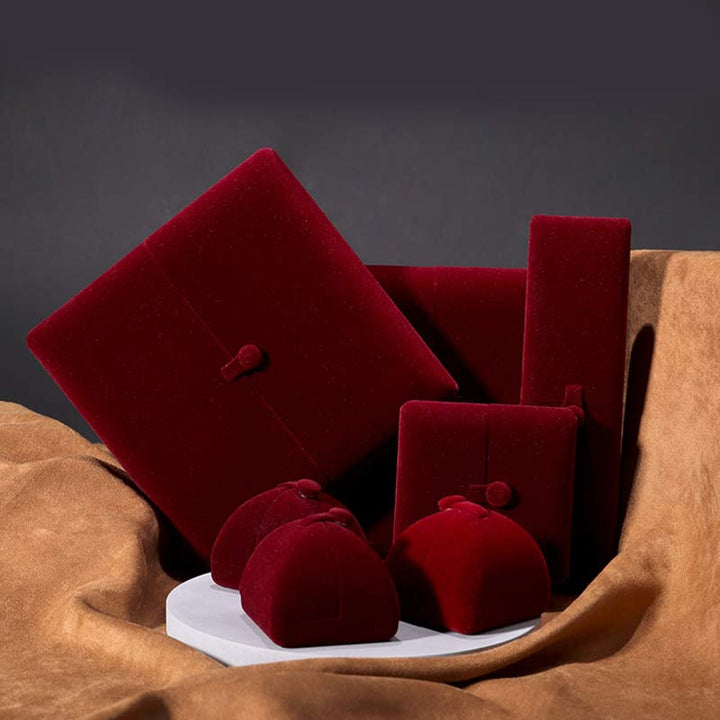 Pudełko do przechowywania biżuterii Flanelowe pudełko prezentowe - image 0