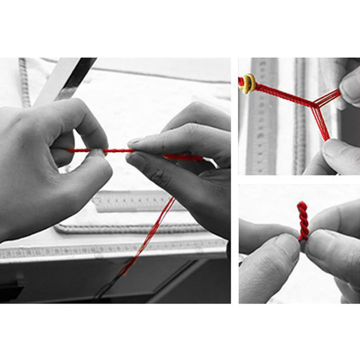 Buddha Stones "Niech Ci się poszczęści i odniesiesz sukces" Bransoletka na szczęście wielokolorowa