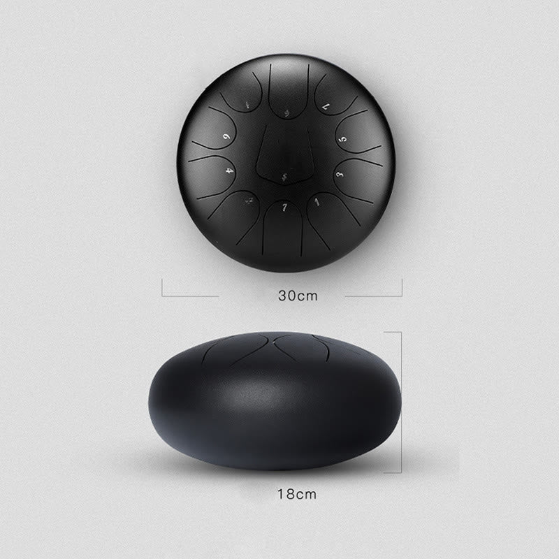 Buddha Stones stalowy językowy Dźwięk uzdrawiający uważność medytacja joga zestaw perkusyjny 11 nut 8 cali - image 2