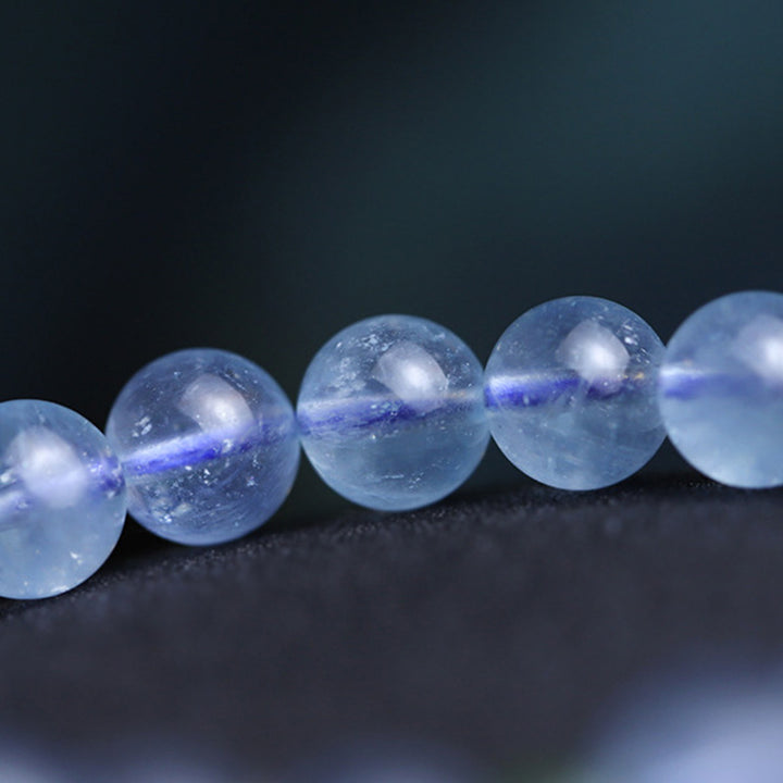 Bransoletka z akwamarynowo-czerwonym agatem Peace Gourd Charm