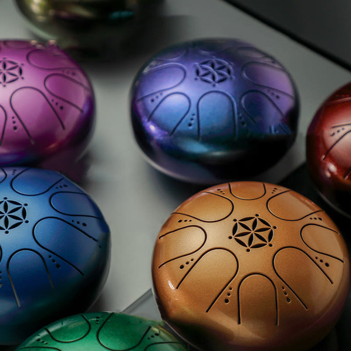 Buddha Stones , dźwięk uzdrawiający, medytacja, joga, zestaw perkusyjny, 8 nut, 5 cali, z torbą transportową