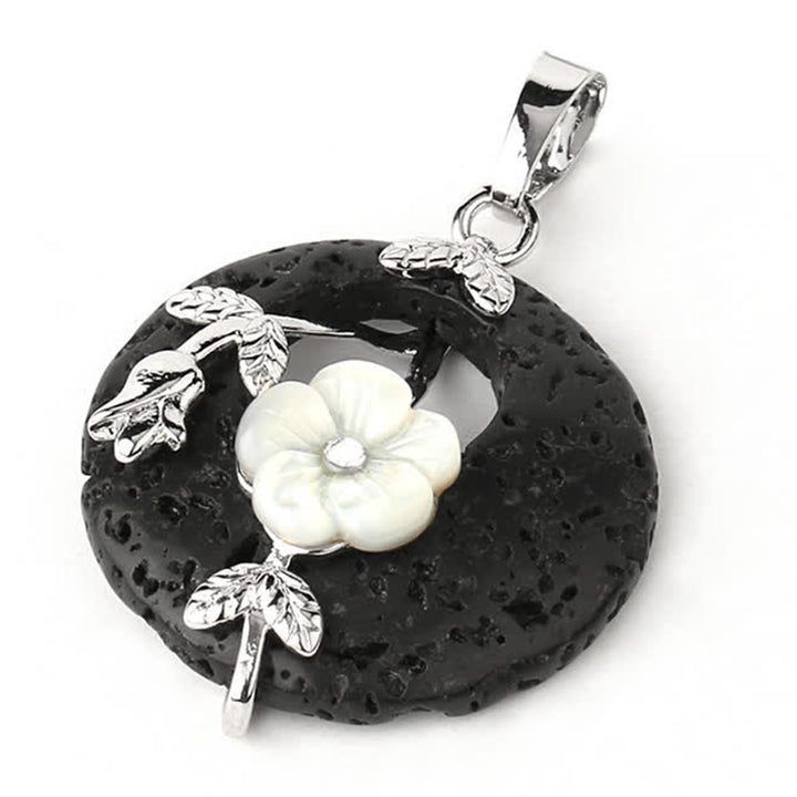 Buddha Stones Różne Kryształy Ametyst Zielony Awenturyn Kwiat Uzdrawiający Naszyjnik Wisiorek