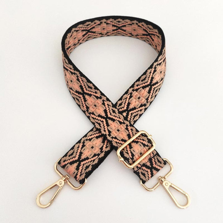 Wielokolorowe haftowane paski do toreb na ramię