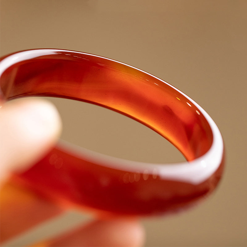 Bransoletka Buddha Stones Naturalny Czerwony Agat Pewność Siebie