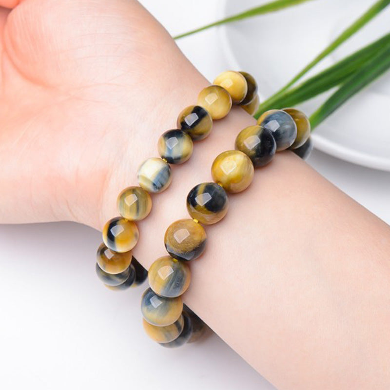 Bransoletka Buddha Stones Tiger Eye Protection Courage Strength