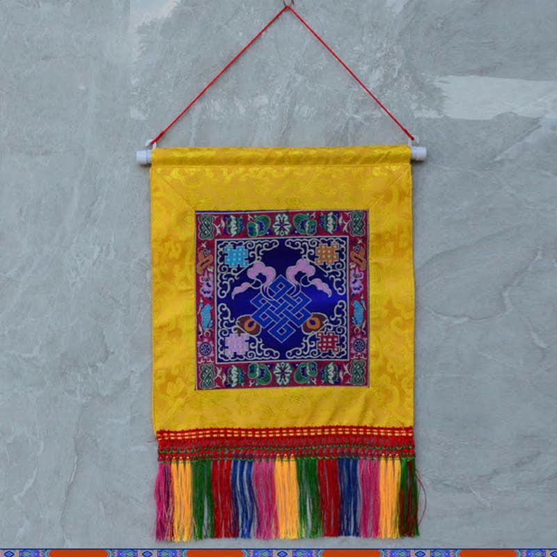 Wadżra Pomyślne Symbole Duchowa Moc Sztuka Ścienna