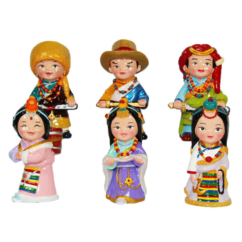 Buddha Stones malowane ręcznie tybetańskie figurki kreatywny dom biuro dekoracja samochodu ozdoba