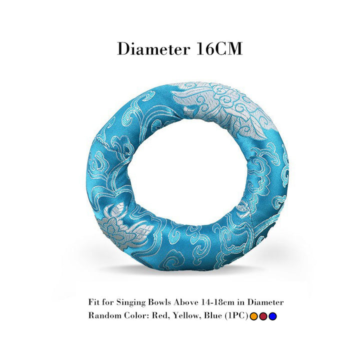 Buddha Stones Tybetańska misa śpiewająca Poduszka dekoracyjna rękodzieło