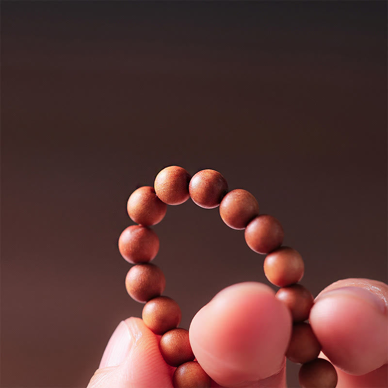 Bransoletka ochronna z podwójnym owinięciem z Buddha Stones sandałowym Hetian Jade