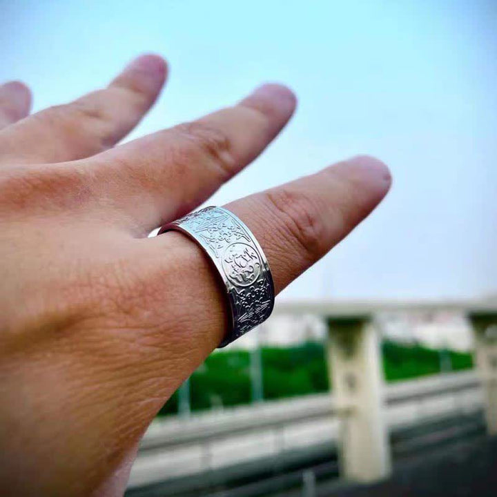 Buddha Stones Cztery Strażnicze Bestie Smok Biały Tygrys Suzaku Bazalt Rzeźbiony Pierścień Sukcesu Szczęścia