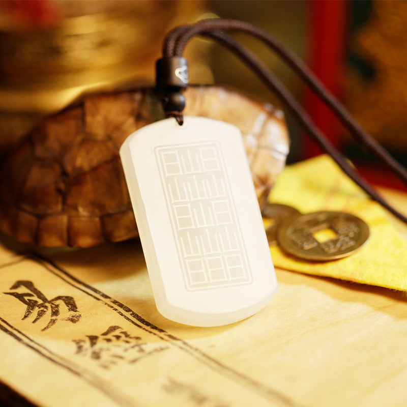 Biały Jadeit PiXiu Yin Yang Szczęście Ochrona Naszyjnik Wisiorek - image 10