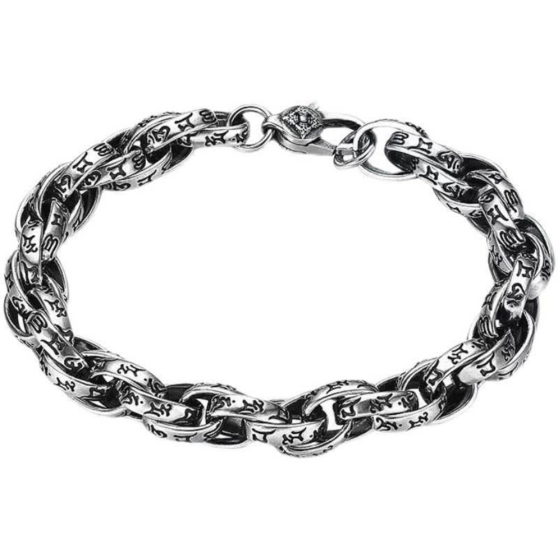 Buddha Stones Tybetańskie Om Mani Padme Hum Rzeźbiony Amulet Bransoletka Kreatywności