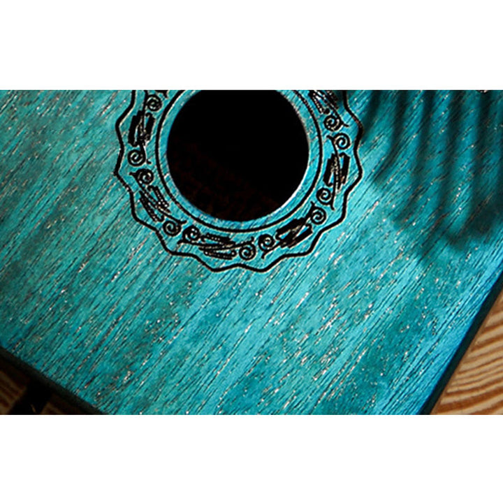 Kalimba z Buddha Stones 17 klawiszy Pianino kciukowe Drewno mahoniowe Akacja Orzech Przenośne pianino palce