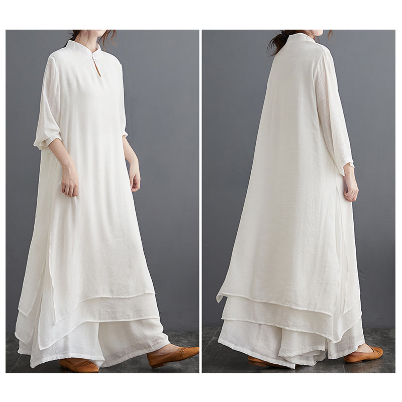 Buddha Stones Prosty wzór Medytacja Modlitwa Duchowa Praktyka Zen Joga Odzież Zestaw damski