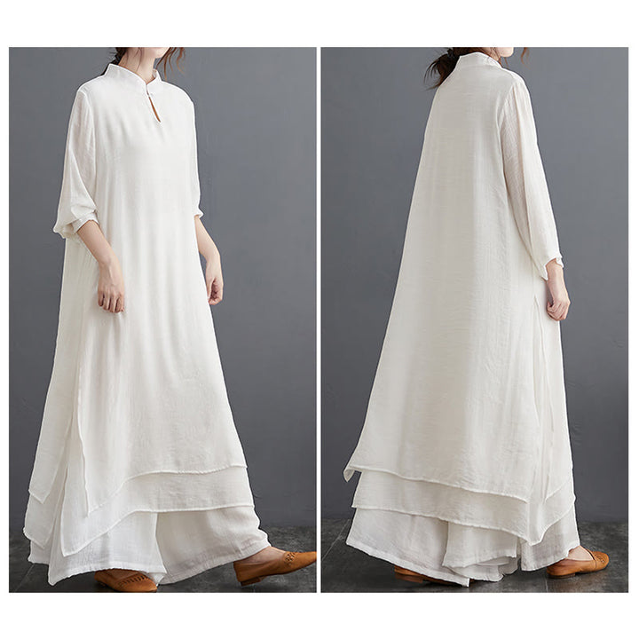 Buddha Stones Prosty wzór Medytacja Modlitwa Duchowa Praktyka Zen Joga Odzież Zestaw damski