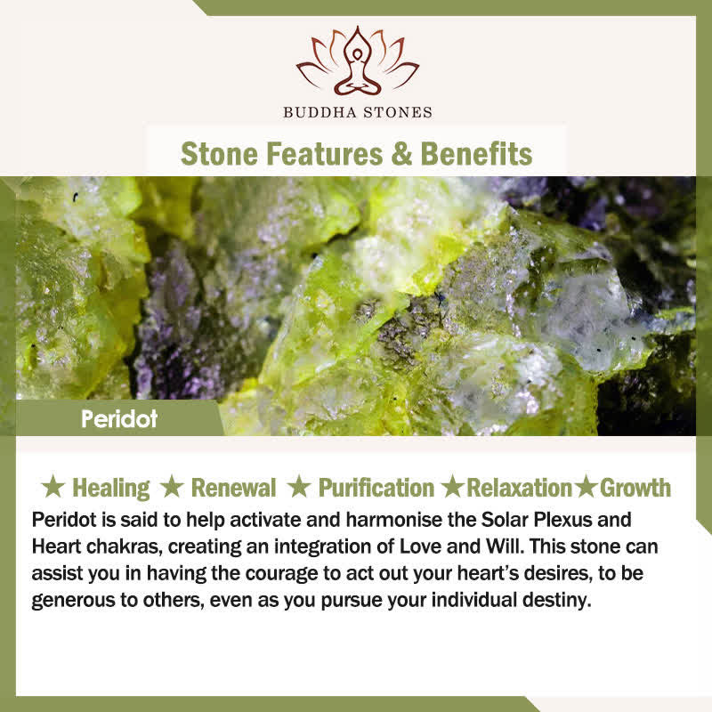 Buddha Stones Naturalny Peridot Drewno Hebanowe Miłość Frędzle Spinka Do Włosów