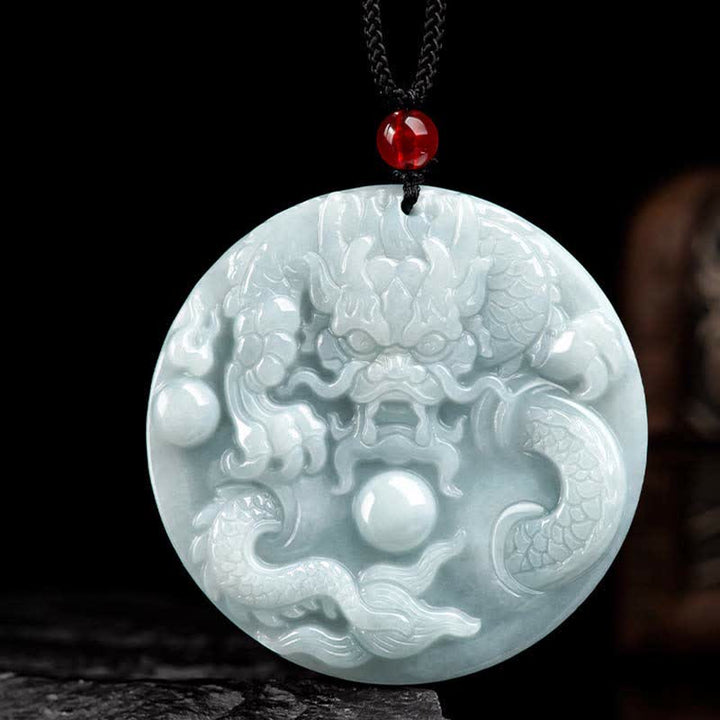 ❗❗❗Wyprzedaż błyskawiczna - naszyjnik z Buddha Stones , chińskim smokiem zodiakalnym i amuletem sukcesu - image 8