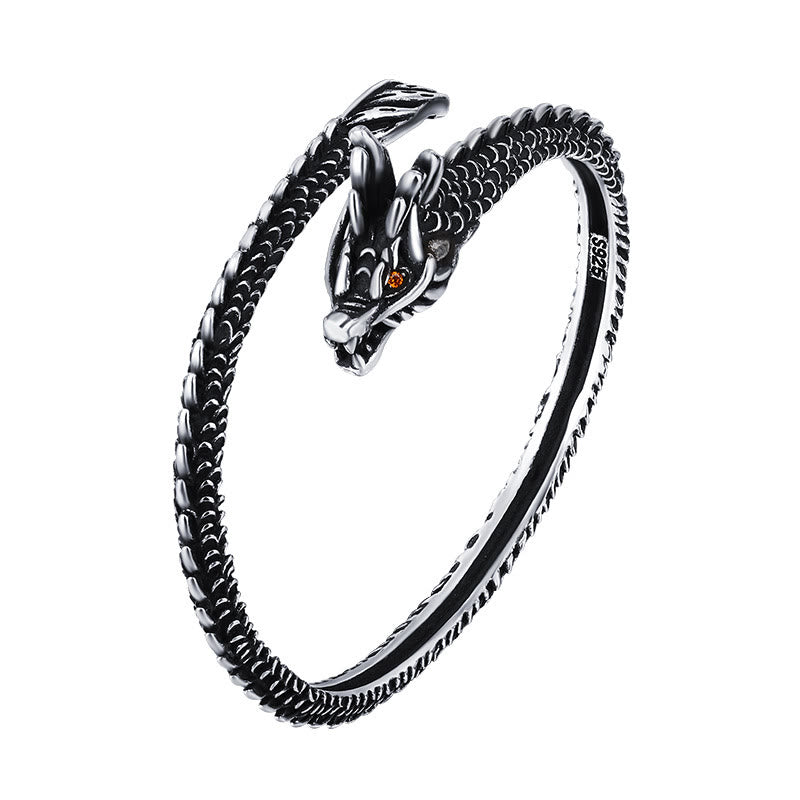 Bransoletka ochronna na Buddha Stones ze wzorem łusek smoka