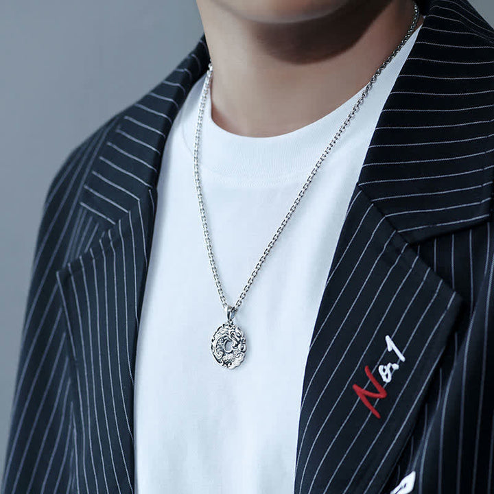 Buddha Stones Koi Ryba Smok Pokój Klamra Bogactwo Naszyjnik Wisiorek - image 3