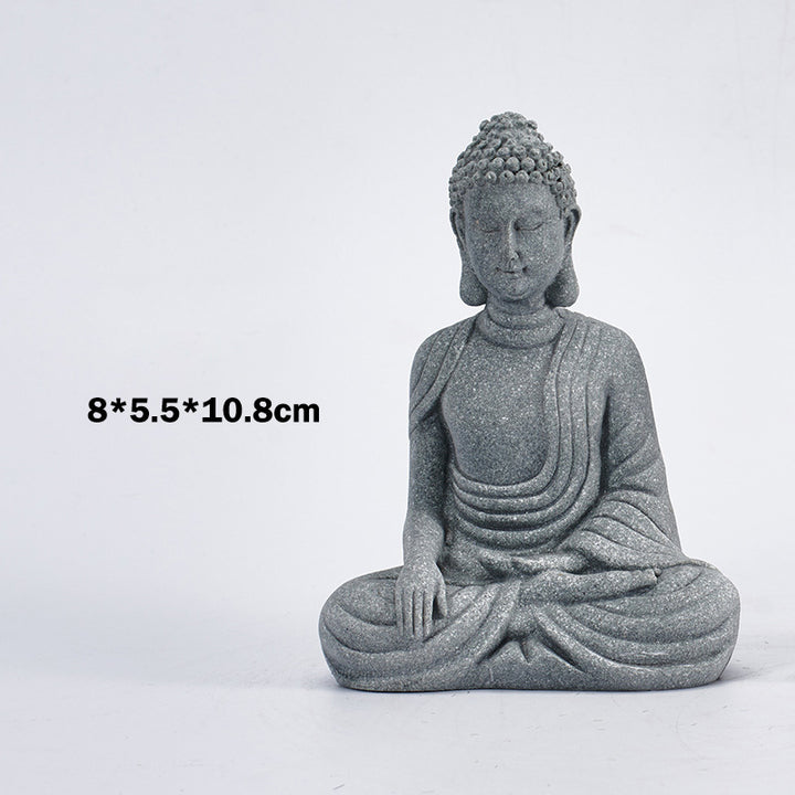 Buddha Stones Siedząca Medytacja Budda Błogosławieństwo Współczucie Dekoracja