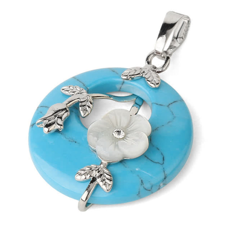 Buddha Stones Różne Kryształy Ametyst Zielony Awenturyn Kwiat Uzdrawiający Naszyjnik Wisiorek