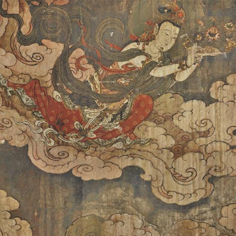 Buddha Stones Drewno hebanowe Palisander Budda Awalokiteśwara Om Mani Padme Hum Równowaga Car Key Chain Dekoracja