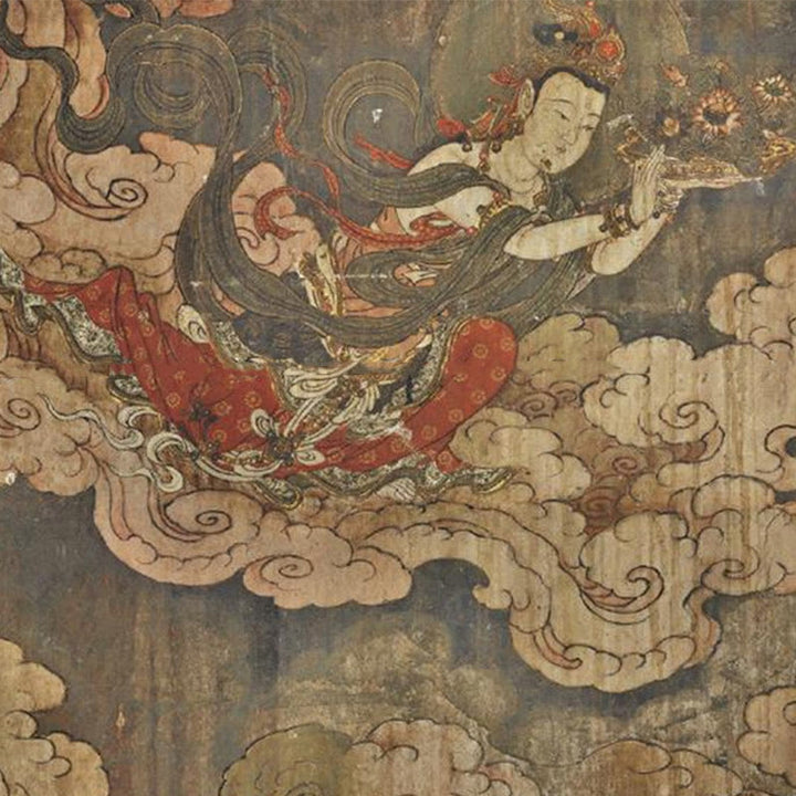 Buddha Stones Drewno hebanowe Palisander Budda Awalokiteśwara Om Mani Padme Hum Równowaga Car Key Chain Dekoracja