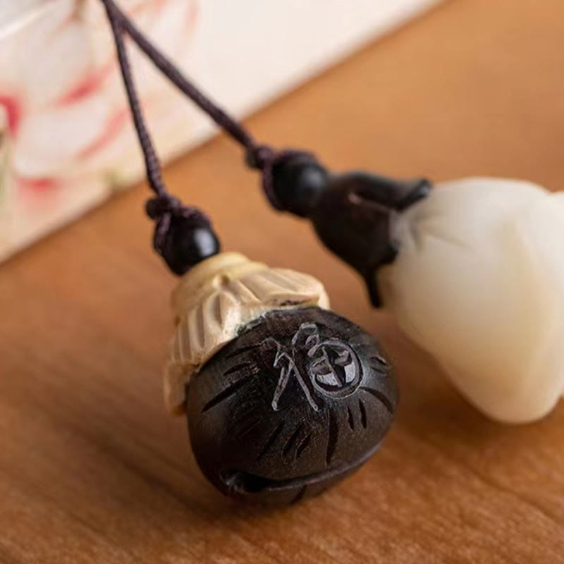 Bransoletka kojąca Buddha Stones Natural Green Sandalwood Bodhi Seed