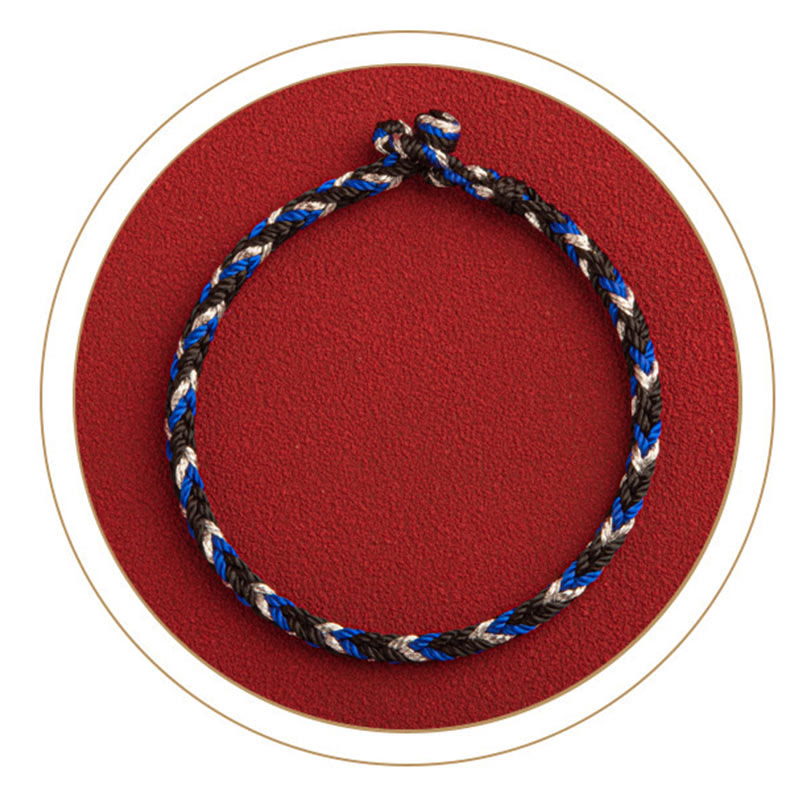 Buddha Stones „Niech pomyślność wypełni Twoje życie” Bransoletka na szczęście wielokolorowa