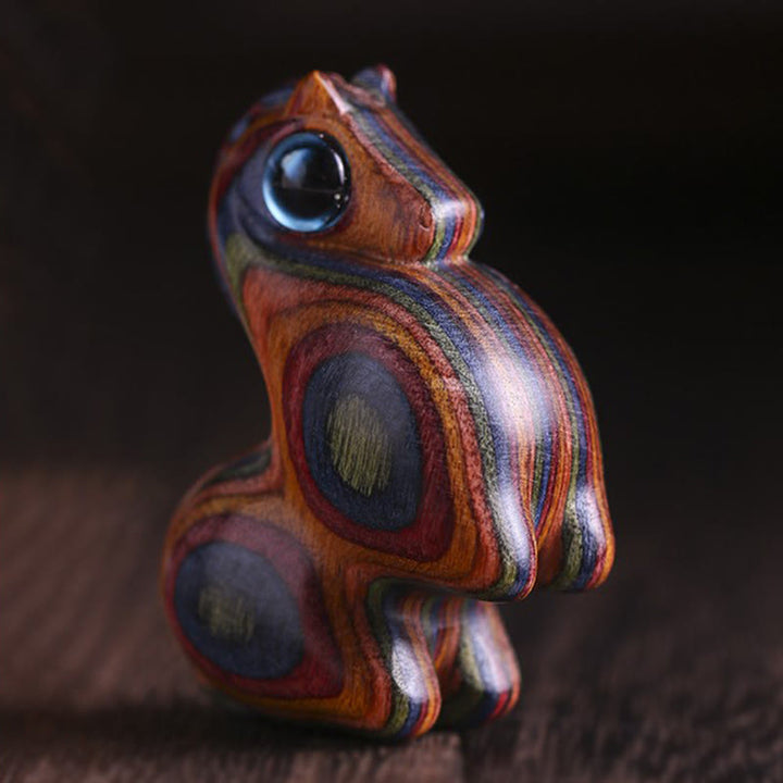 Buddha Stones Małe liście Czerwone drzewo sandałowe Zielone drzewo sandałowe Szczęśliwa miniaturowa dekoracja ochronna dla konia