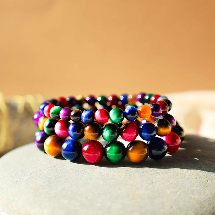 Bransoletka Buddha Stones Tiger Eye Resolve Courage