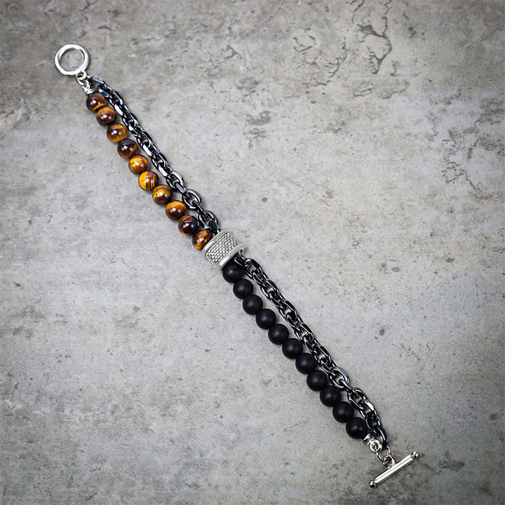 Bransoletka ochronna z naturalnego tygrysiego oka z Buddha Stones