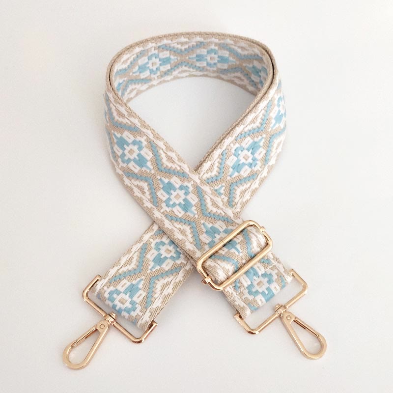 Wielokolorowe haftowane paski do toreb na ramię