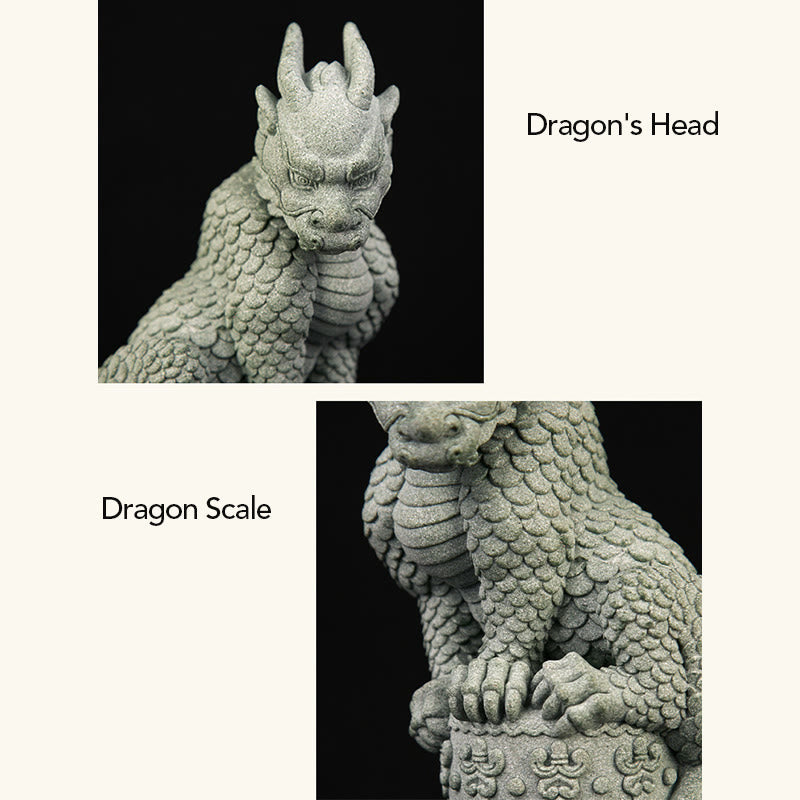 Buddha Stones Feng Shui Stojący Siedzący Smok Sukces Szczęście Dekoracja Domu