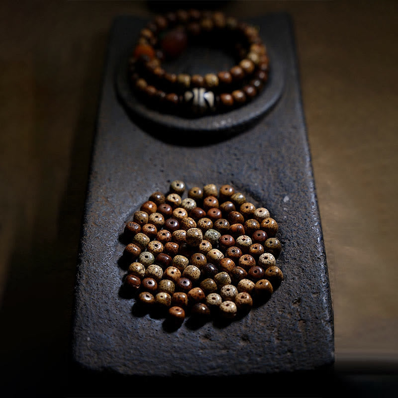 Buddha Stones Tybetańskie Nasiona Bodhi Bursztyn Dzi Koralik Agat Zakiram Bogini Bogactwa Koraliki Bransoletka Potrójnie Owijana