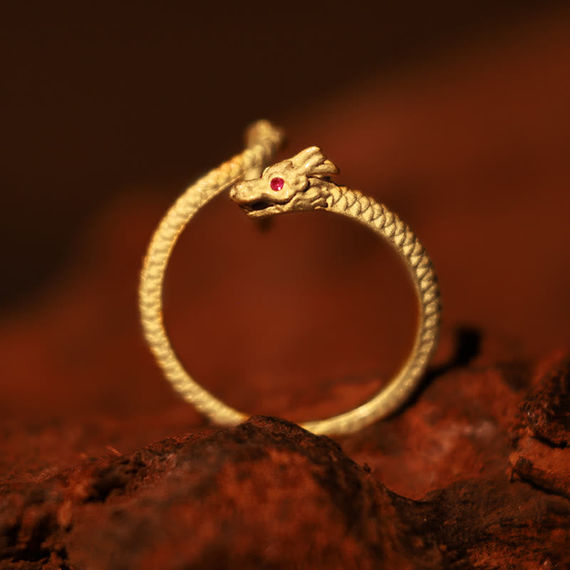 Buddha Stones 925 Srebro Sterling Vintage Rok Smoka Szczęście Ochrona Siła Regulowany Pierścień - image 1