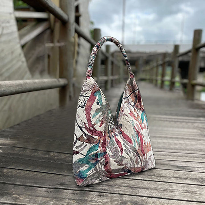 Zestaw torebek typu tote z ręcznie robionym haftem z Buddha Stones