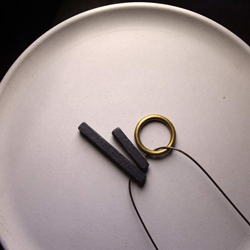 Buddha Stones Zen Circle Ebony Wood Enlightenment Wisiorek - image 10