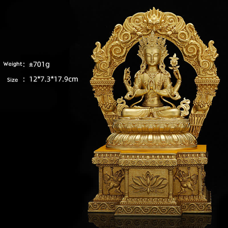 Figurka Buddy Medycyny Shakyamuni Amitabha Spokój Miedziana Statua Dekoracja Domu