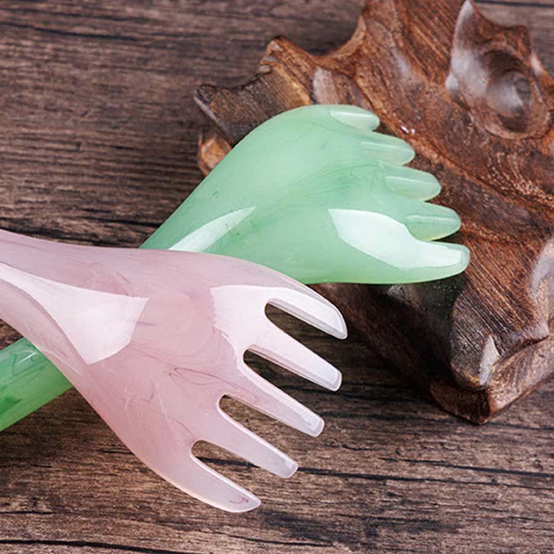 Zestaw narzędzi do masażu grzebienia Gua Sha z żywicy