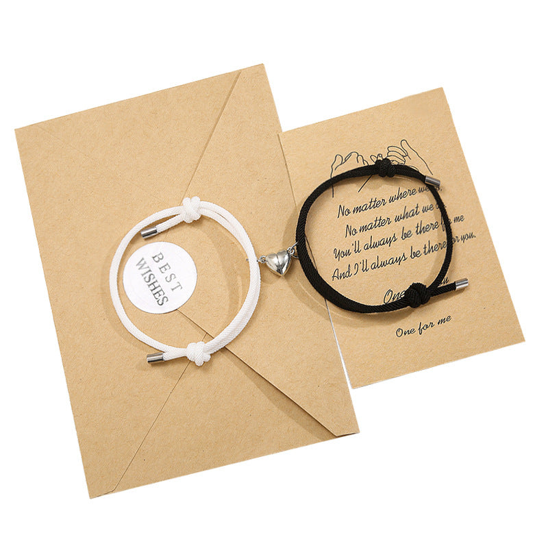 2 szt. bransoletka magnetyczna dla pary z motywem miłości