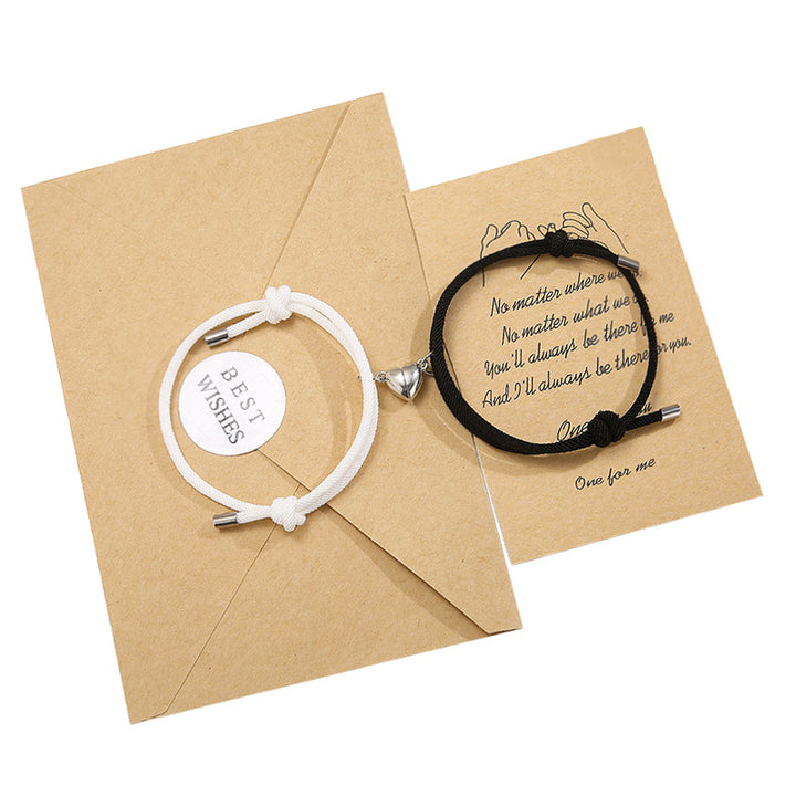 2 szt. bransoletka magnetyczna dla pary z motywem miłości