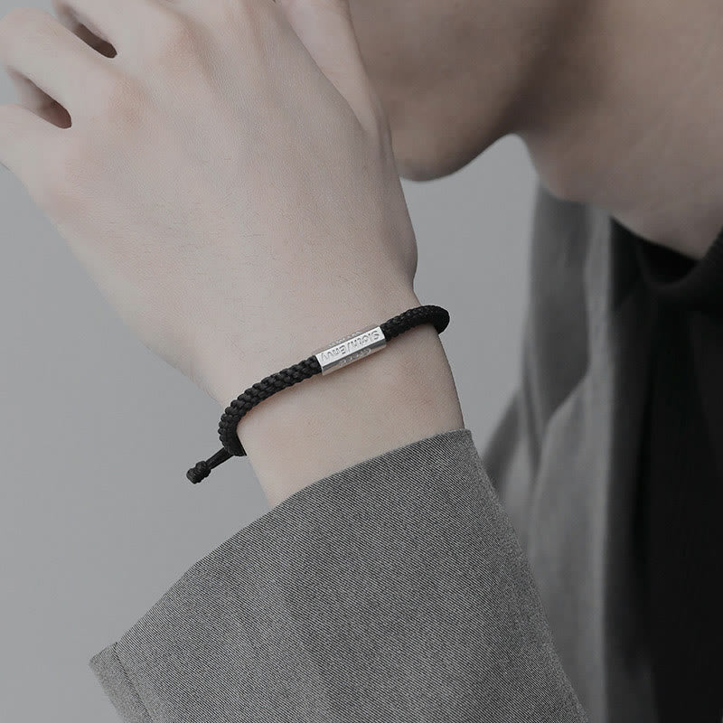 Bransoletka pleciona ze sznurka Siedem grzechów głównych Siedem cnót