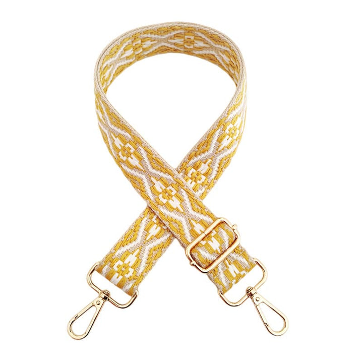 Wielokolorowe haftowane paski do toreb na ramię